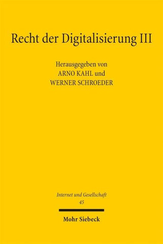 Recht der Digitalisierung III