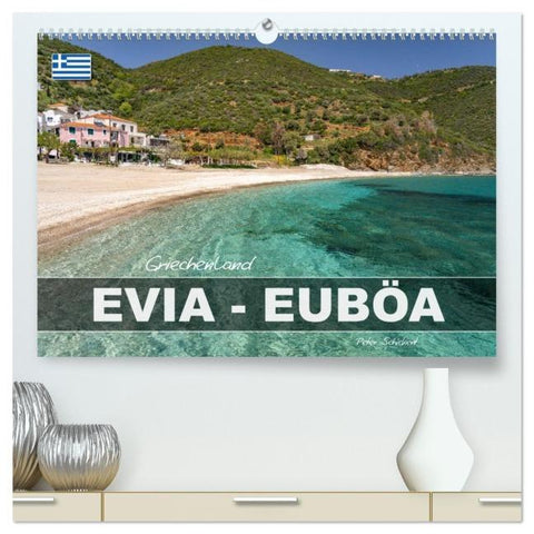 Griechenland - Euböa - Evia (hochwertiger Premium Wandkalender 2026 DIN A2 quer), Kunstdruck in Hochglanz
