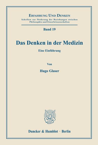 Das Denken in der Medizin.