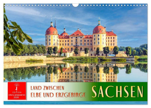 Sachsen - Land zwischen Elbe und Erzgebirge (Wandkalender 2026 DIN A3 quer), CALVENDO Monatskalender