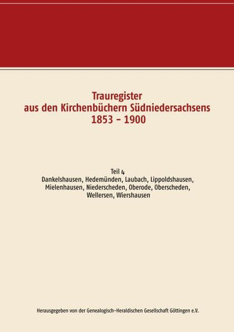 Trauregister aus den Kirchenbüchern Südniedersachsens 1853 - 1900