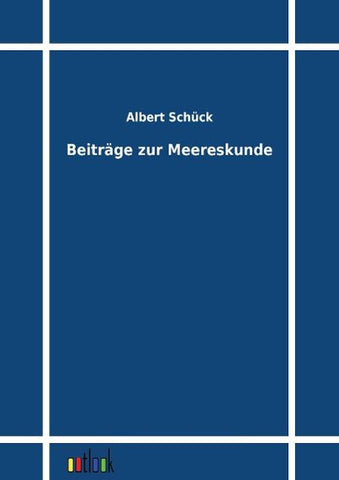 Beiträge zur Meereskunde