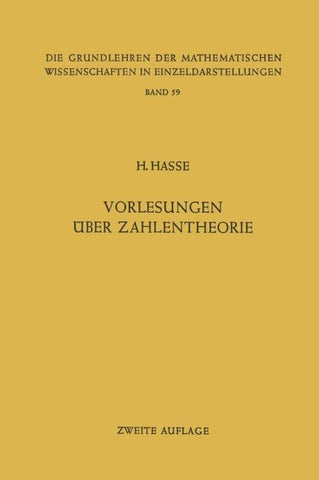 Vorlesungen über Zahlentheorie