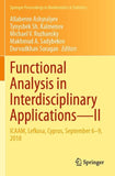Functional Analysis in Interdisciplinary Applications—II