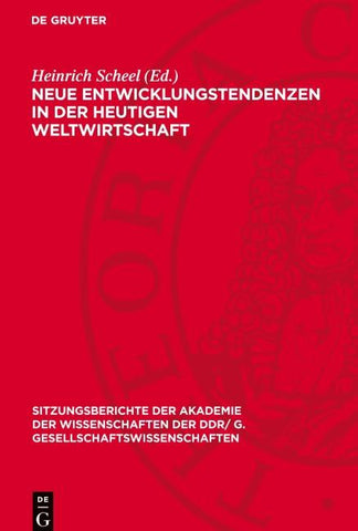 Neue Entwicklungstendenzen in der heutigen Weltwirtschaft