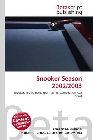 Snooker Season 2002/2003