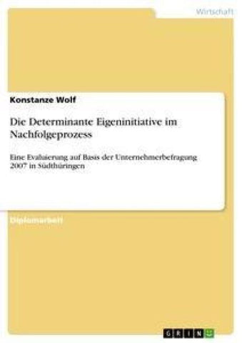 Die Determinante Eigeninitiative im Nachfolgeprozess