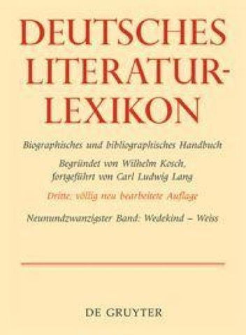 Deutsches Literatur-Lexikon / Wedekind - Weiss