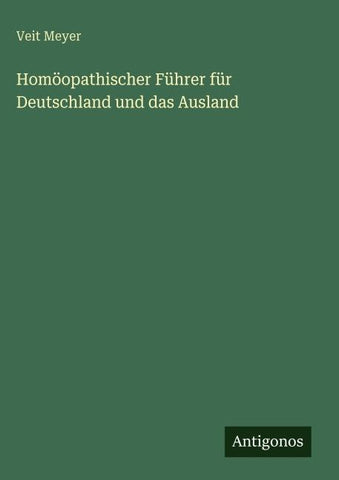 Homöopathischer Führer für Deutschland und das Ausland