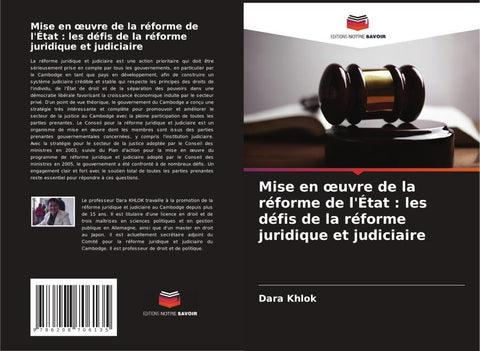Mise en ¿uvre de la réforme de l'État : les défis de la réforme juridique et judiciaire