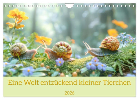 Eine Welt entzückend kleiner Tierchen (Wandkalender 2026 DIN A4 quer), CALVENDO Monatskalender