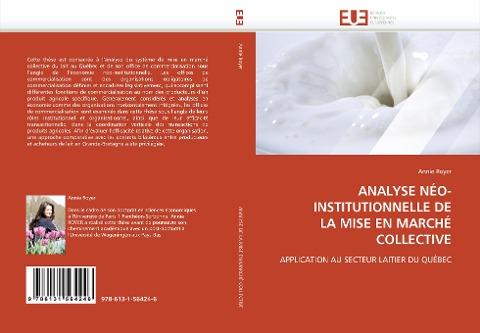 ANALYSE NÉO-INSTITUTIONNELLE DE LA MISE EN MARCHÉ COLLECTIVE