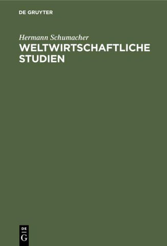 Weltwirtschaftliche Studien