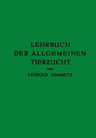 Lehrbuch der Allgemeinen Tierzucht