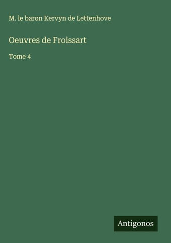 Oeuvres de Froissart