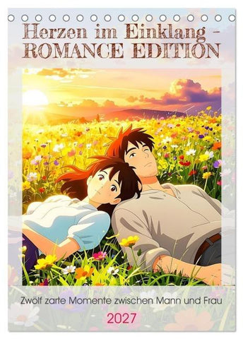 Herzen im Einklang – ROMANCE EDITION (Tischkalender 2027 DIN A5 hoch), CALVENDO Monatskalender
