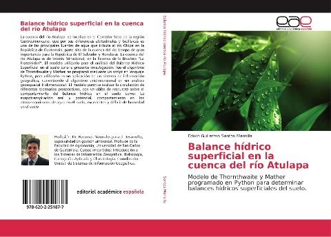 Balance hídrico superficial en la cuenca del río Atulapa