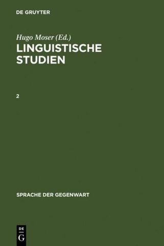 Linguistische Studien. 2