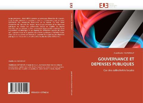 GOUVERNANCE ET DEPENSES PUBLIQUES
