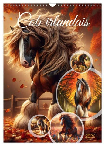 Cob irlandais (Calendrier mural 2026 DIN A3 horizontal), CALVENDO calendrier mensuel