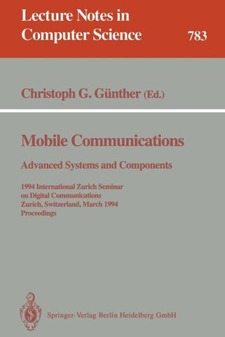 Mobile Communications - Advanced Systems and Components