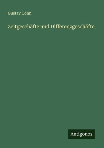 Zeitgeschäfte und Differenzgeschäfte