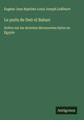 Le puits de Deir el Bahari
