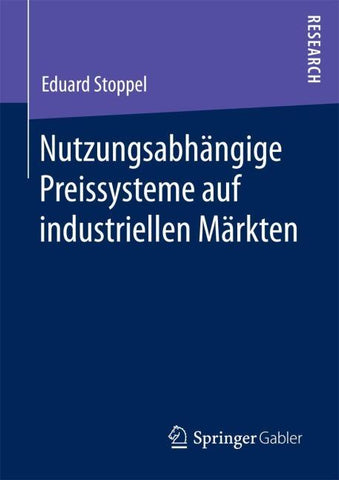 Nutzungsabhängige Preissysteme auf industriellen Märkten