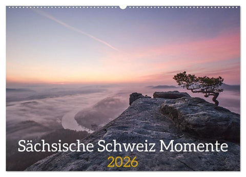 Sächsische Schweiz Momente 2026 (Wandkalender 2026 DIN A2 quer), CALVENDO Monatskalender