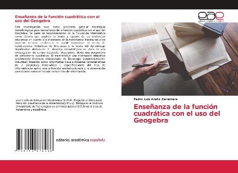 Enseñanza de la función cuadrática con el uso del Geogebra