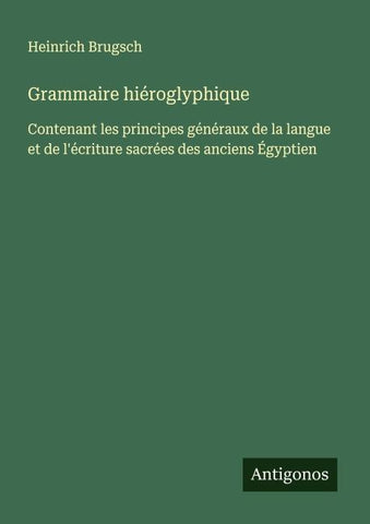 Grammaire hiéroglyphique