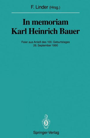 In memoriam Karl Heinrich Bauer