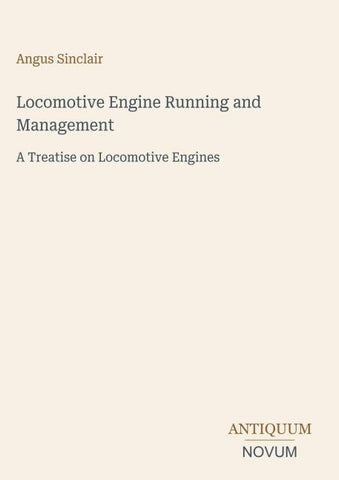 Locomotive Engine Running and Management