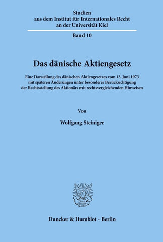 Das dänische Aktiengesetz.