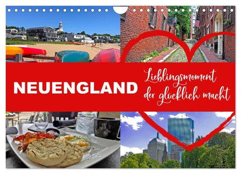 Neuengland USA Kalender 2027 (Wandkalender 2027 DIN A4 quer), CALVENDO Monatskalender