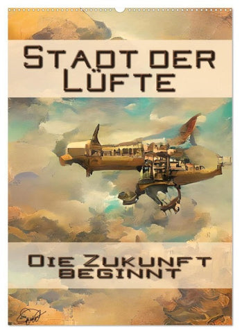 Stadt der Lüfte, die Zukunft beginnt (Wandkalender 2027 DIN A2 hoch), CALVENDO Monatskalender