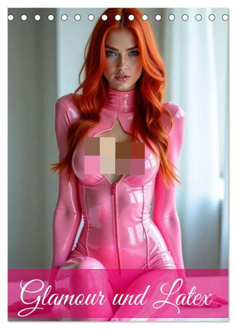 Glamour & Latex (Tischkalender 2026 DIN A5 hoch), CALVENDO Monatskalender