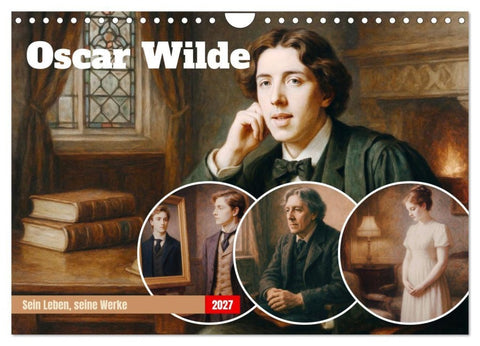 Oscar Wilde (Wandkalender 2027 DIN A4 quer), CALVENDO Monatskalender