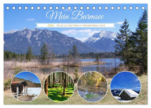 Mein Barmsee - Rund um die Perle im Werdenfelser Land (Tischkalender 2026 DIN A5 quer), CALVENDO Monatskalender