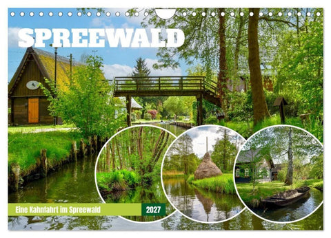 Eine Kahnfahrt im Spreewald (Wandkalender 2027 DIN A4 quer), CALVENDO Monatskalender
