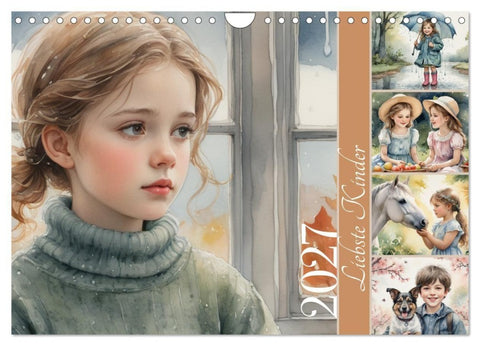 Liebste Kinder (Wandkalender 2027 DIN A4 quer), CALVENDO Monatskalender