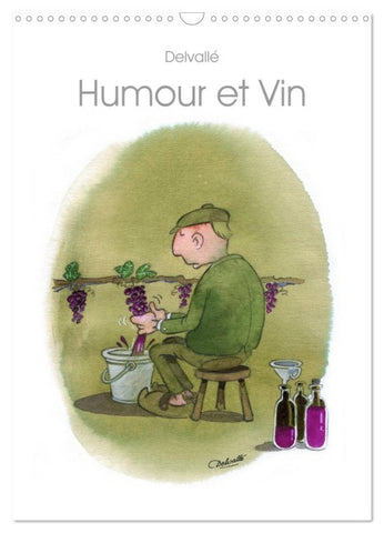 Humour et Vin (Calendrier mural 2026 DIN A3 horizontal), CALVENDO calendrier mensuel