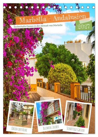 Marbella - Andalusien (Tischkalender 2027 DIN A5 hoch), CALVENDO Monatskalender