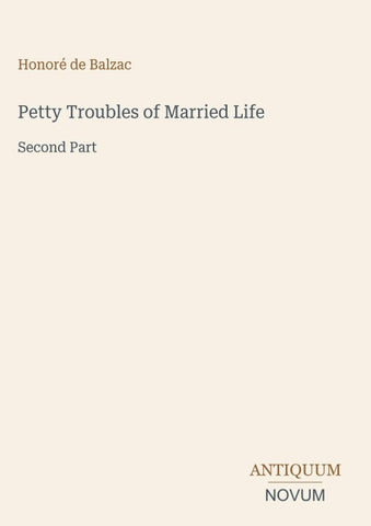 Petty Troubles of Married Life