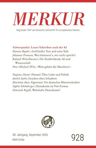 MERKUR 9/2026, Jg.80