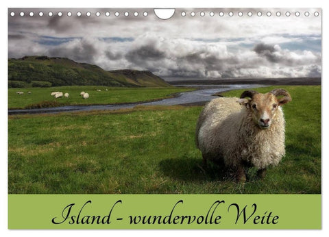 Island - wundervolle Weite (Wandkalender 2027 DIN A4 quer), CALVENDO Monatskalender