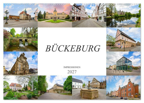 Bückeburg Impressionen (Wandkalender 2027 DIN A2 quer), CALVENDO Monatskalender