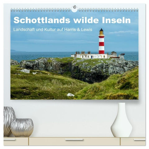 Schottlands wilde Inseln (hochwertiger Premium Wandkalender 2027 DIN A2 quer), Kunstdruck in Hochglanz