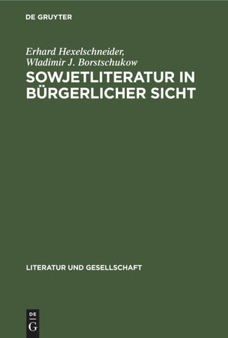 Sowjetliteratur in bürgerlicher Sicht