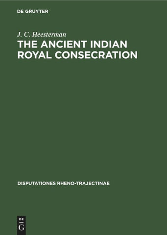 The Ancient Indian Royal Consecration